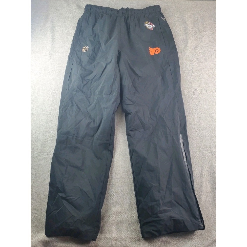 Philadelphia Flyers Track Pants Mens L Black NHL Pro Fanatics Stadium Series